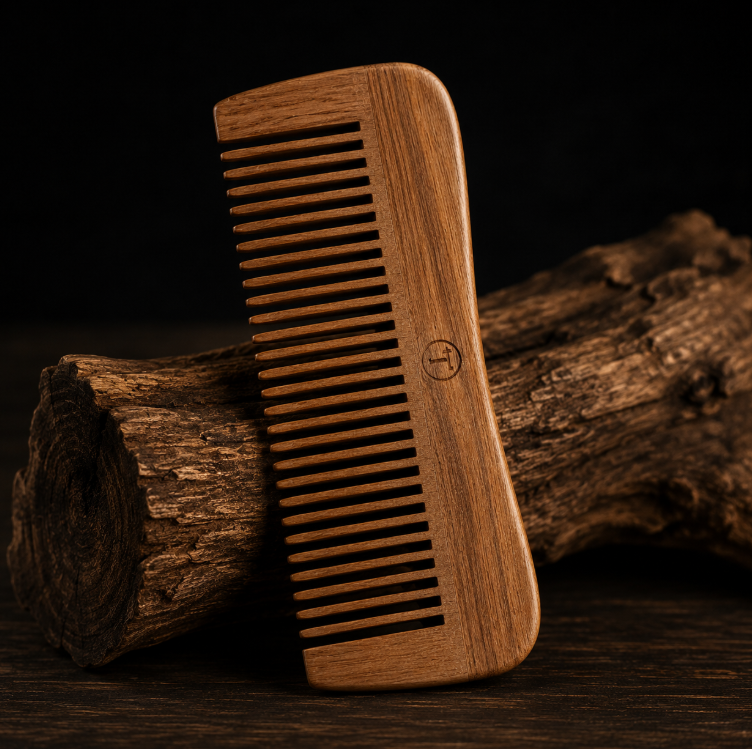 Peine de madera artesanal